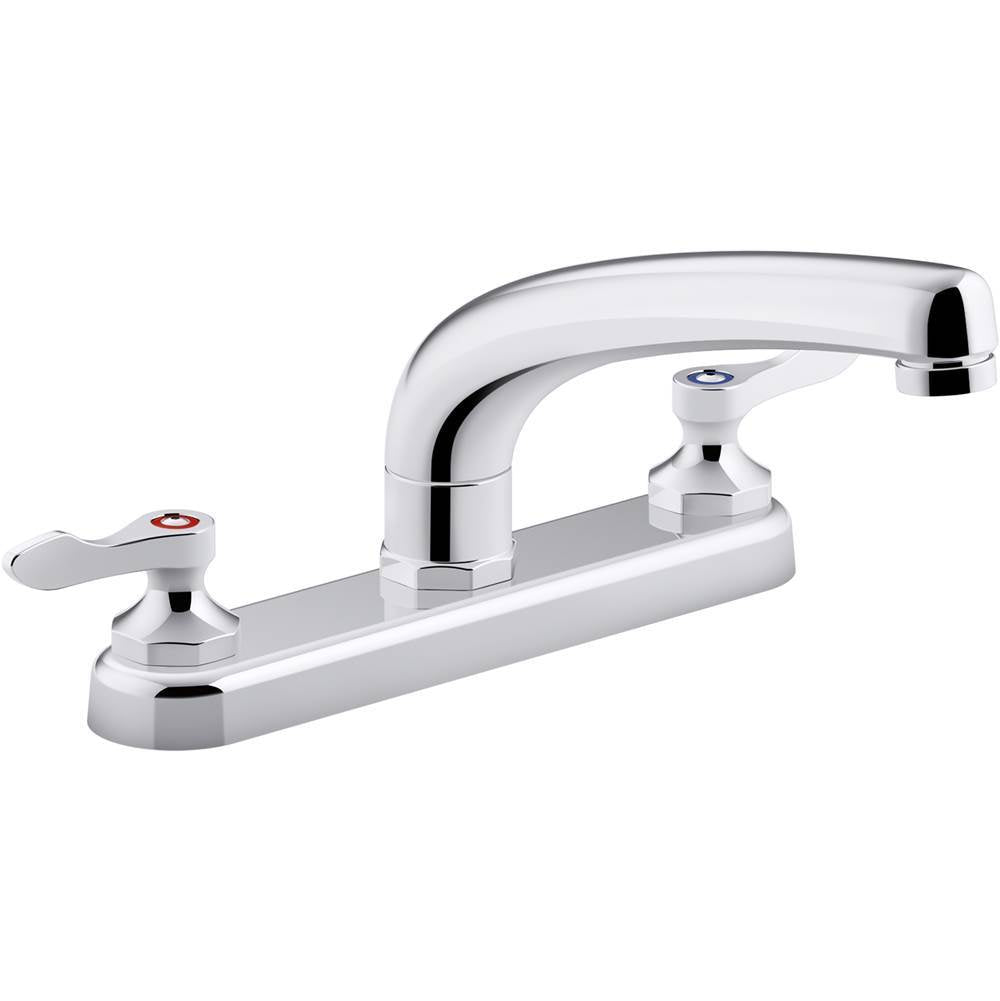 Triton Bowe 1.8 gpm kitchen sink faucet with 8-3/16" swing spout, aerated flow and lever handles