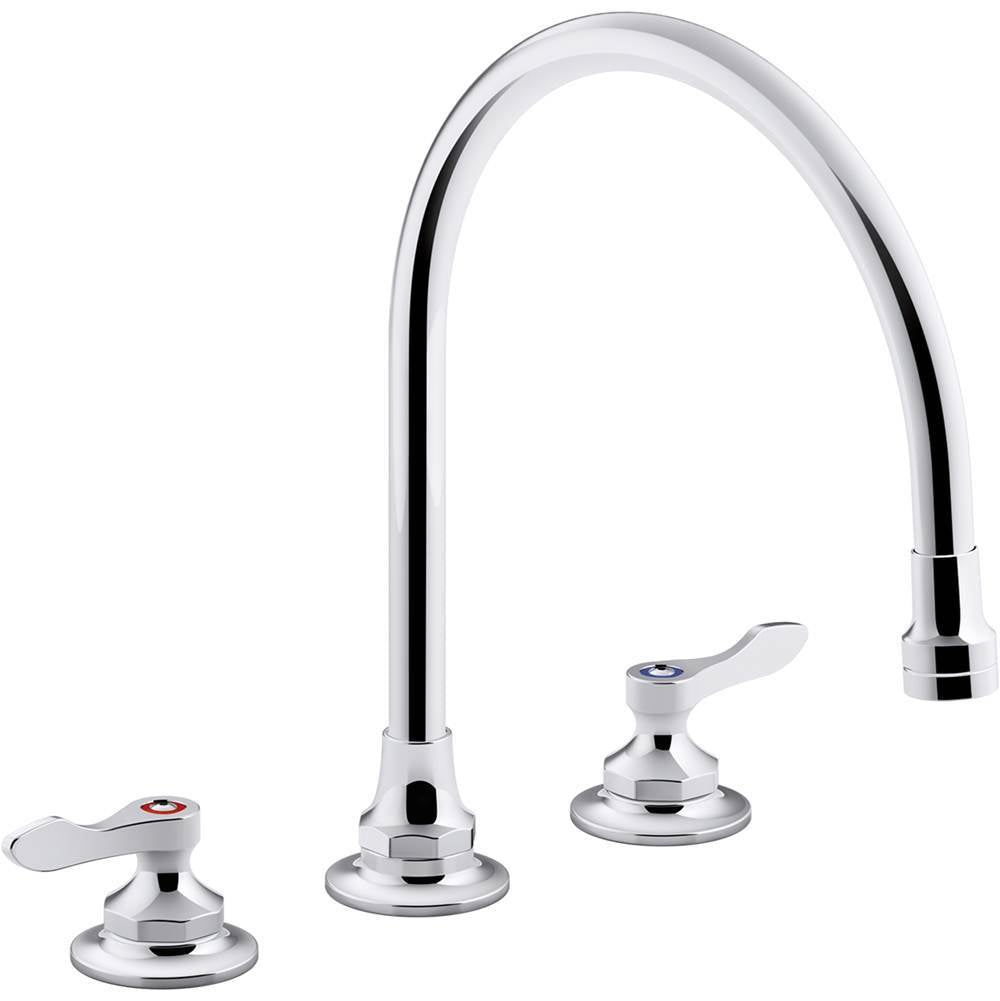 Triton Bowe 1.5 gpm kitchen sink faucet with 9-5/16" gooseneck spout, aerated flow and lever handles