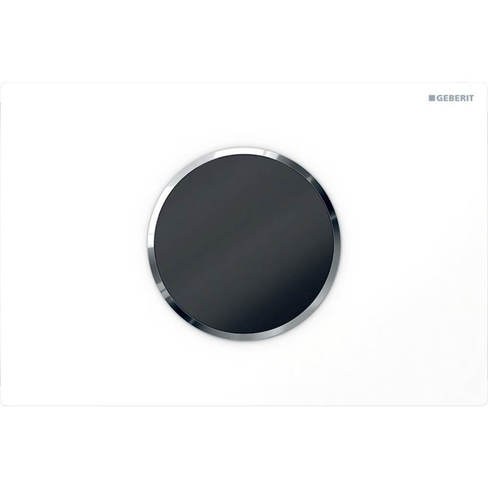 Wc Flush Control With Electronic Flush Actuation, Battery Operation, Dual Flush, Sigma10 Actuator Plate, Automatic/Touchless Brushed, Polished