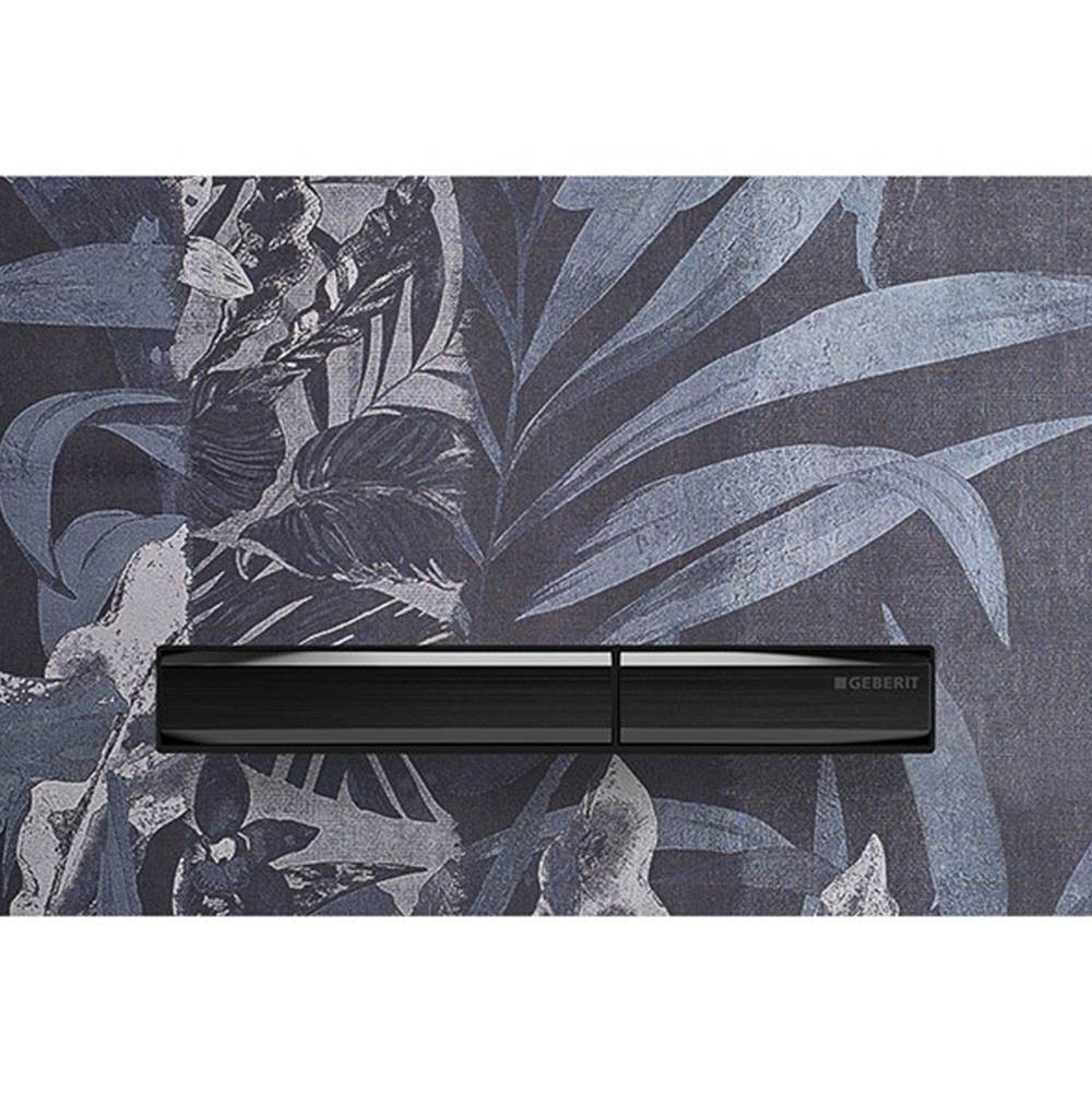 Actuator Plate Sigma50 For Dual Flush, Metal Colour Black Chrome: Black Chrome, Black Walnut