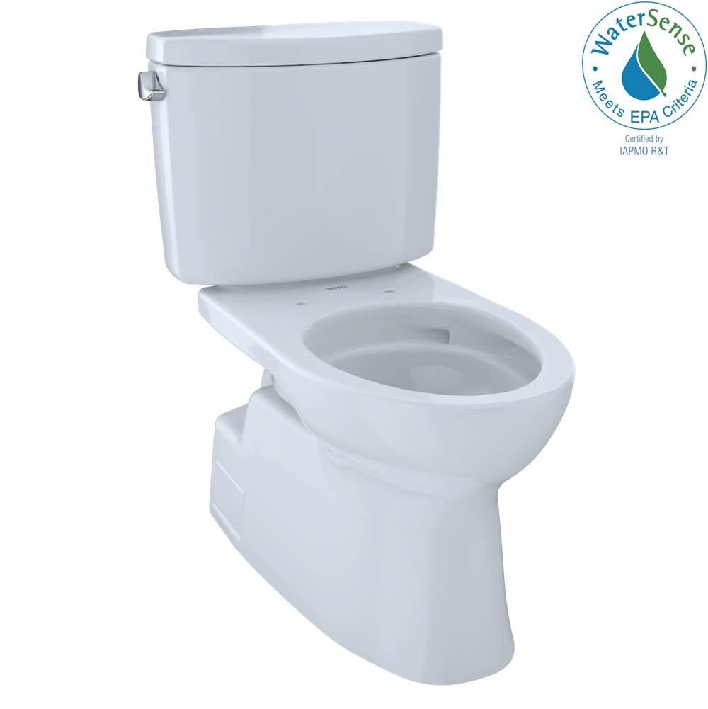 Toto Vespin Ii Two-Piece Elongated 1.28 Gpf Universal Height Skirted Design Toilet With Cefiontect, Cotton White