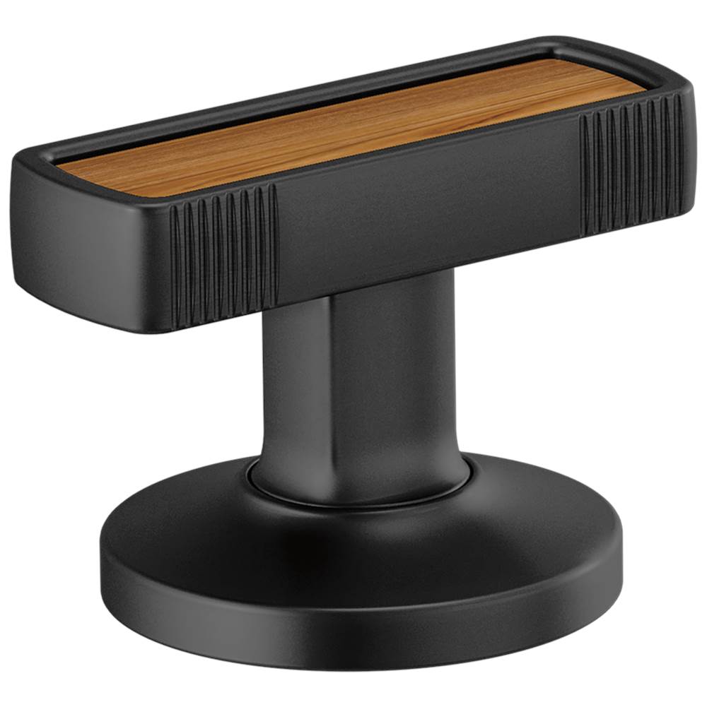 Kintsu Widespread Lavatory Handle Kit with Wood Insert