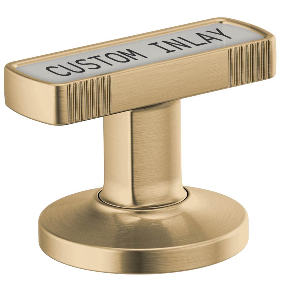 Kintsu Widespread Lavatory Knob with Custom Inlay Handle Kit