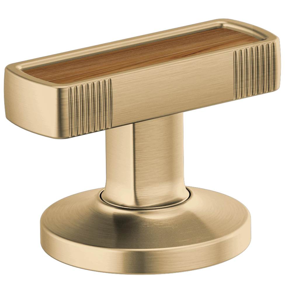 Kintsu Widespread Lavatory Knob with Wood Inlay Handle Kit
