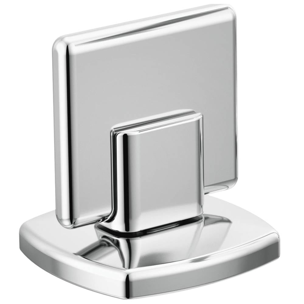 Invari Wall Mount Lavatory Black Crystal Knob Handle Kit