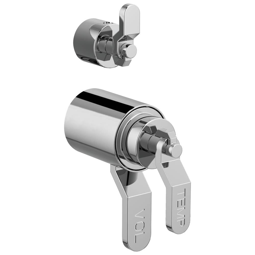 Litze TempAssure Thermostatic Valve With Integrated Diverter Industrial Lever Handle Kit