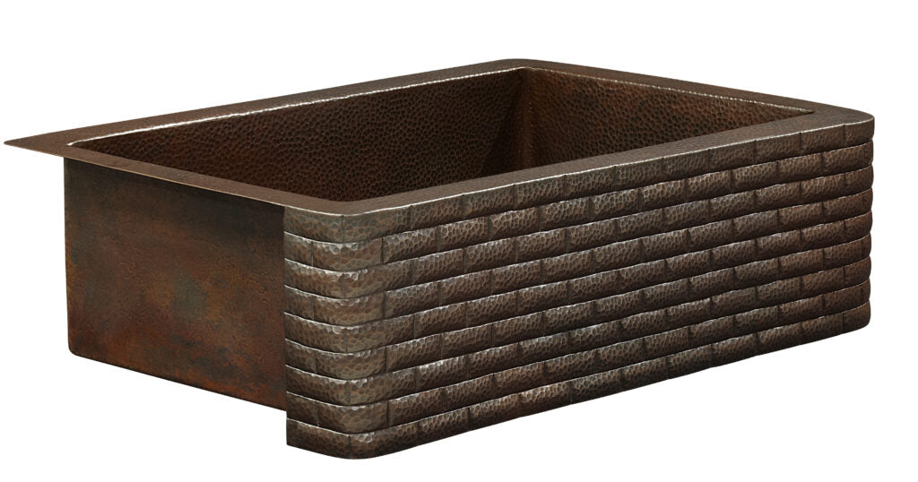 Thompson Traders 2KS-AD-3 Kahlo Kitchen Sink in Aged Copper
(Hammered/Brick)