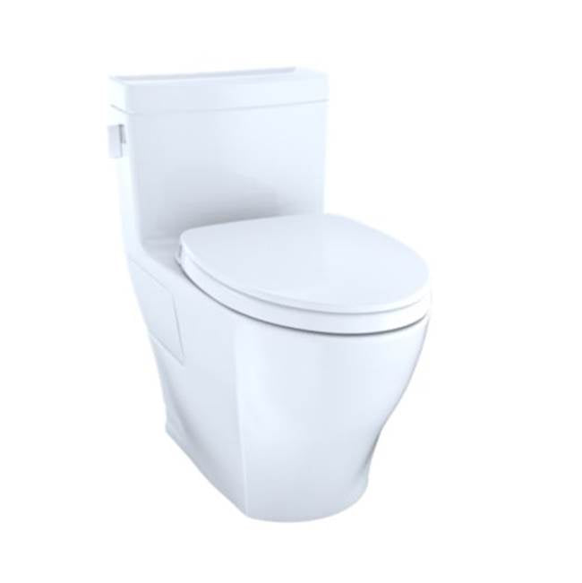 Toto Legato Washlet+ One-Piece Elongated 1.28 Gpf Universal Height Skirted Toilet With Cefiontect, Sedona Beige