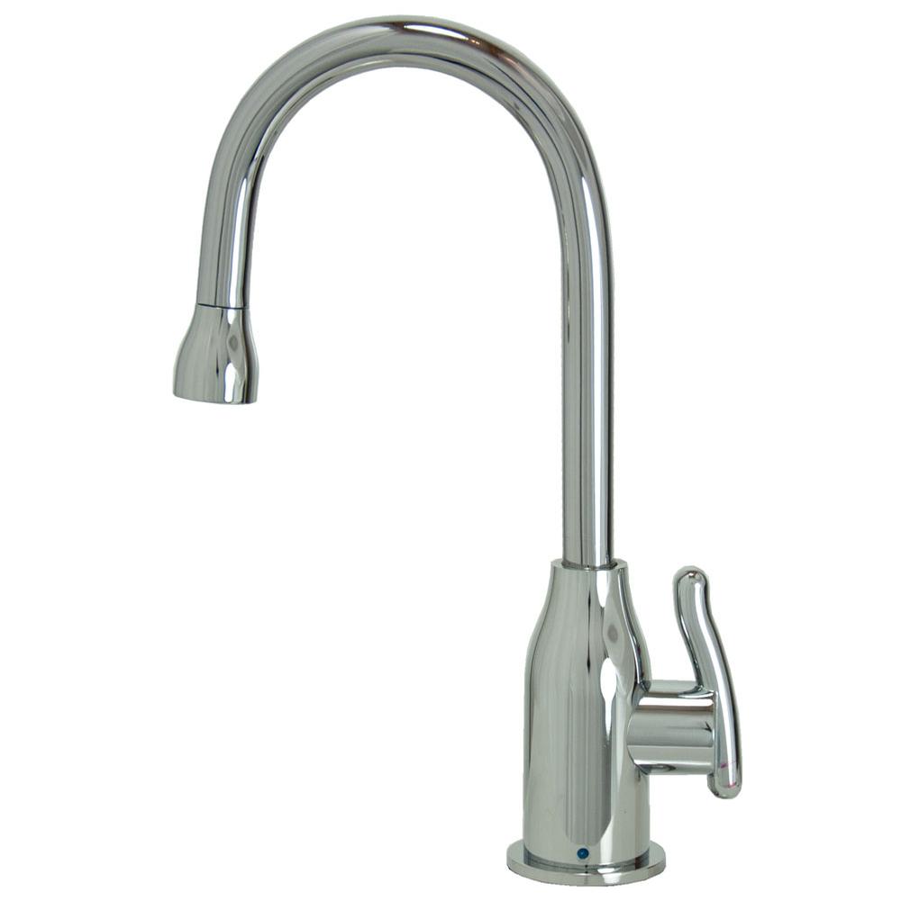 Point-of-Use Drinking Faucet with Modern Curved Body and Handle