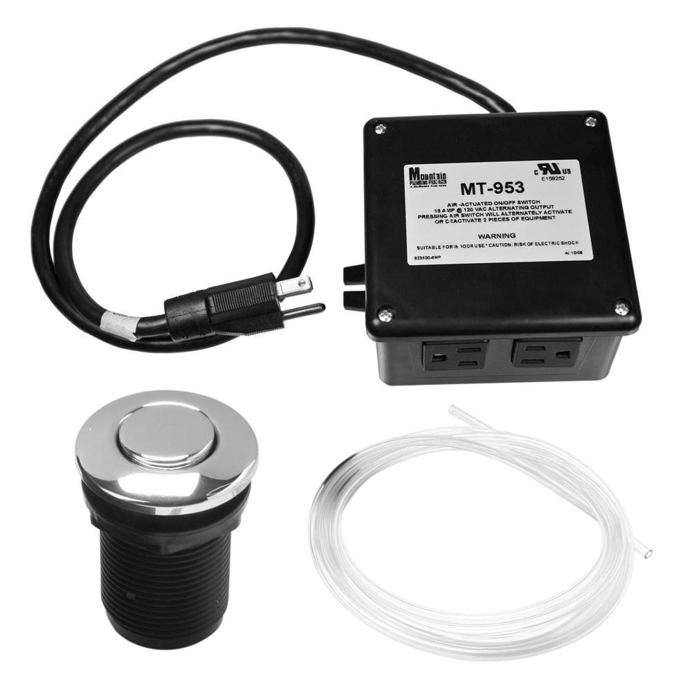 Round “Classic” Waste Disposer Air Switch with Freedom Mount