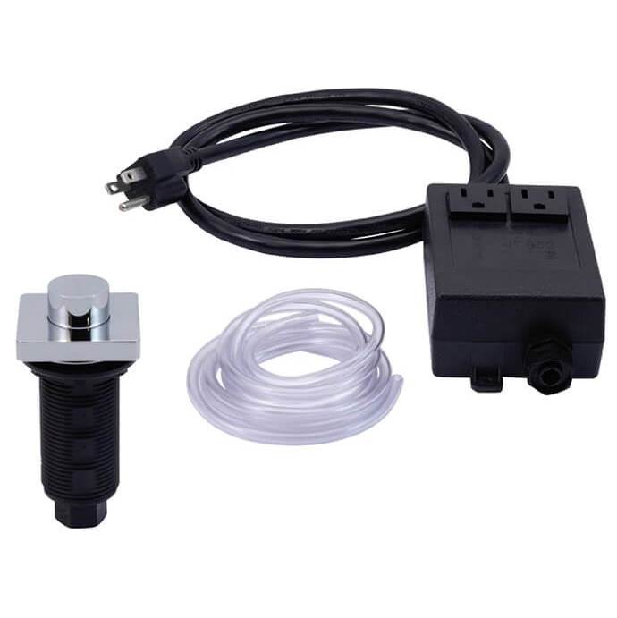 Square “Deluxe” Raised Waste Disposer Air Switch with Freedom Mount