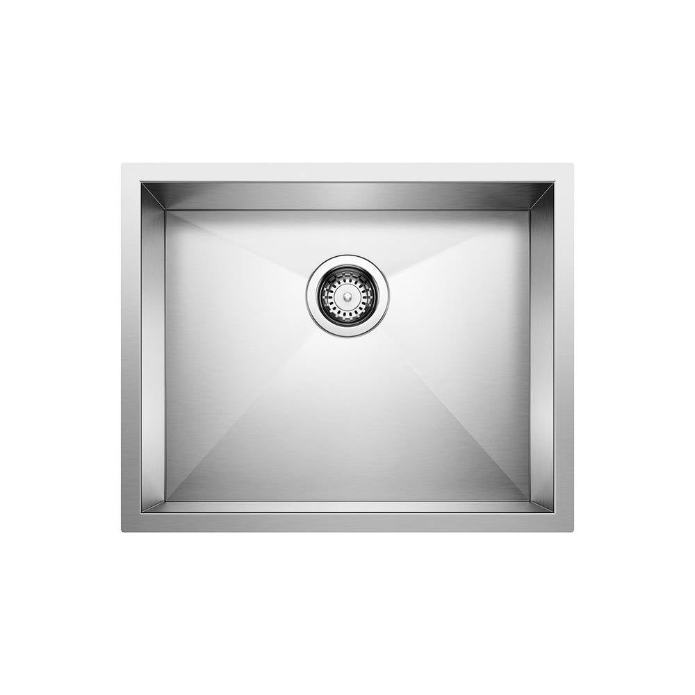 Quatrus R0 22" Single Bowl Undermount Stainless Steel Kitchen Sink