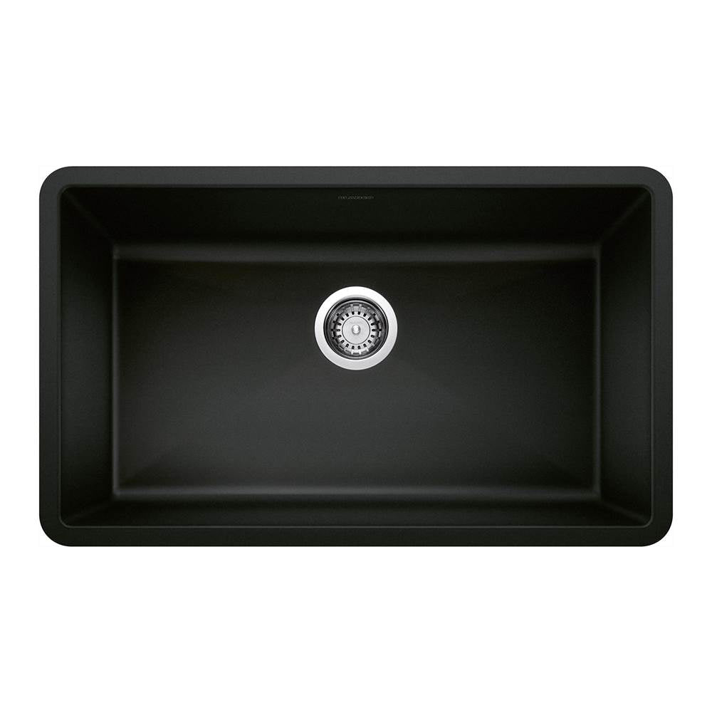 Precis SILGRANIT 32" Super Single Undermount Kitchen Sink - Coal Black