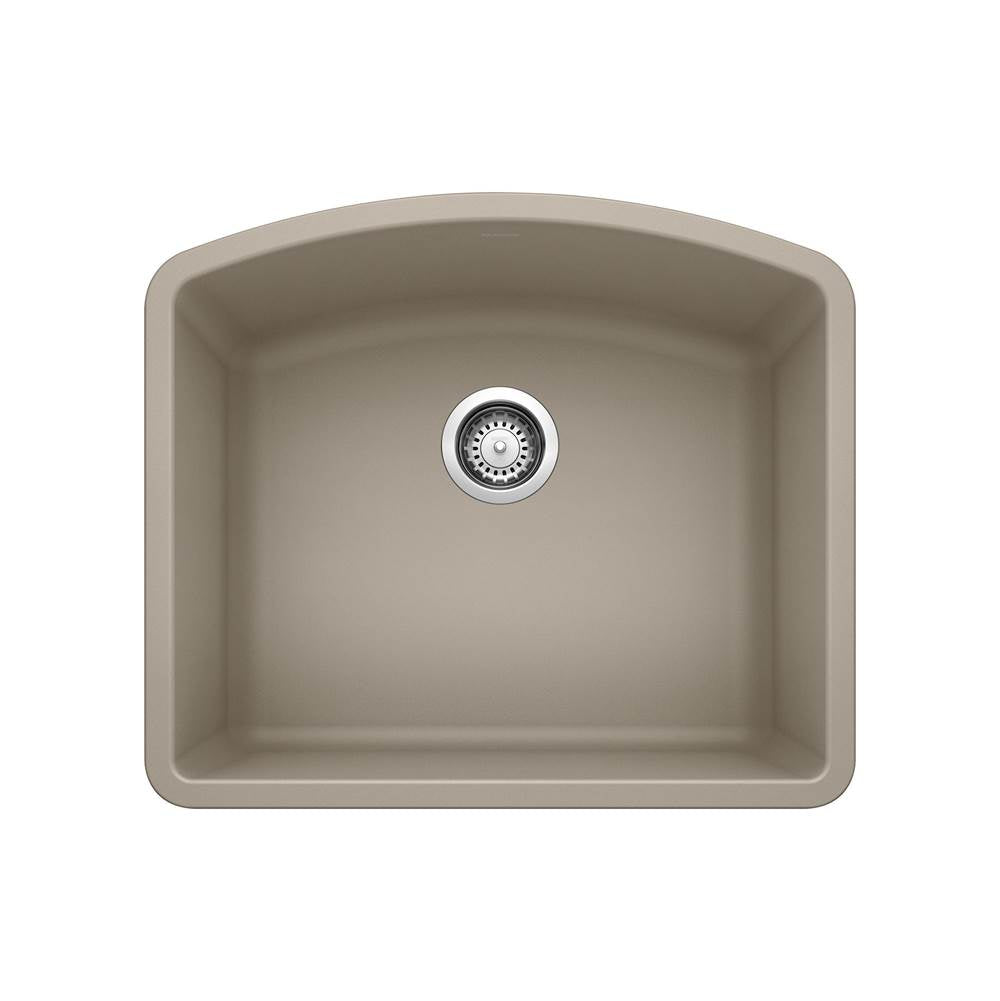Diamond SILGRANIT 24" Single Bowl Undermount Kitchen Sink - Cinder