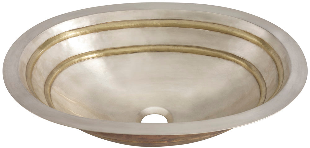 Thompson Traders KC2OBC Quintana Bathroom Sink in Satin Brass & Burnished Nickel
(Smooth)