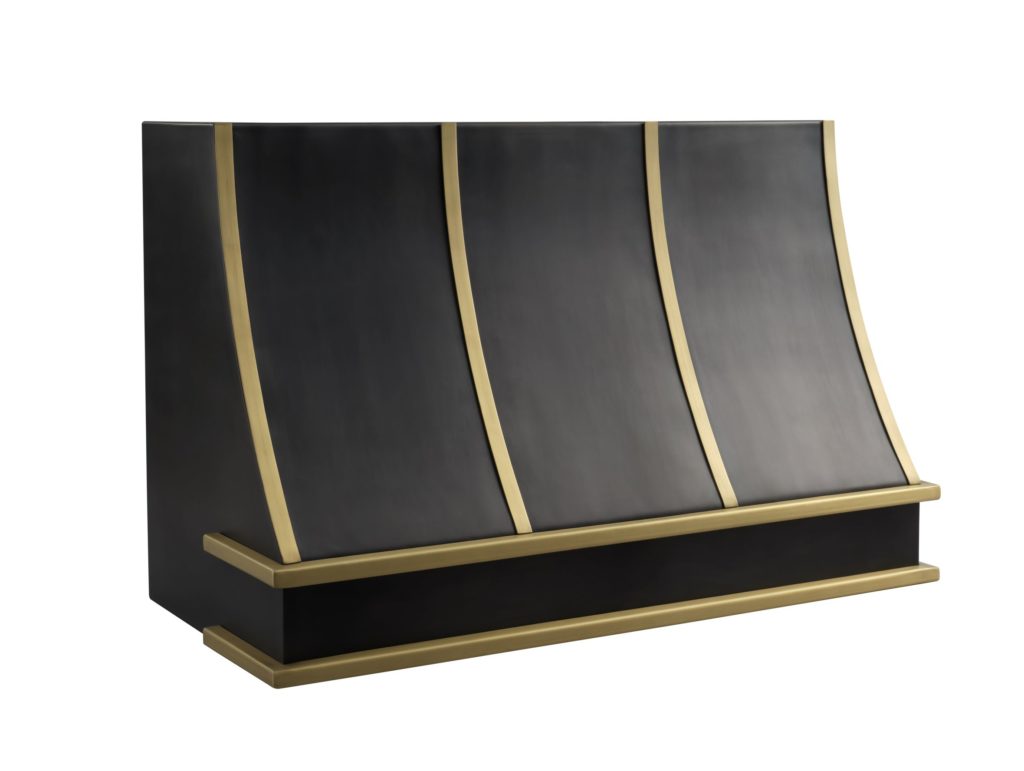 Thompson Traders BB-CUSTOM-HOOD Brass & Black Range Hood in Matte Black & Satin Brass
(Smooth)
