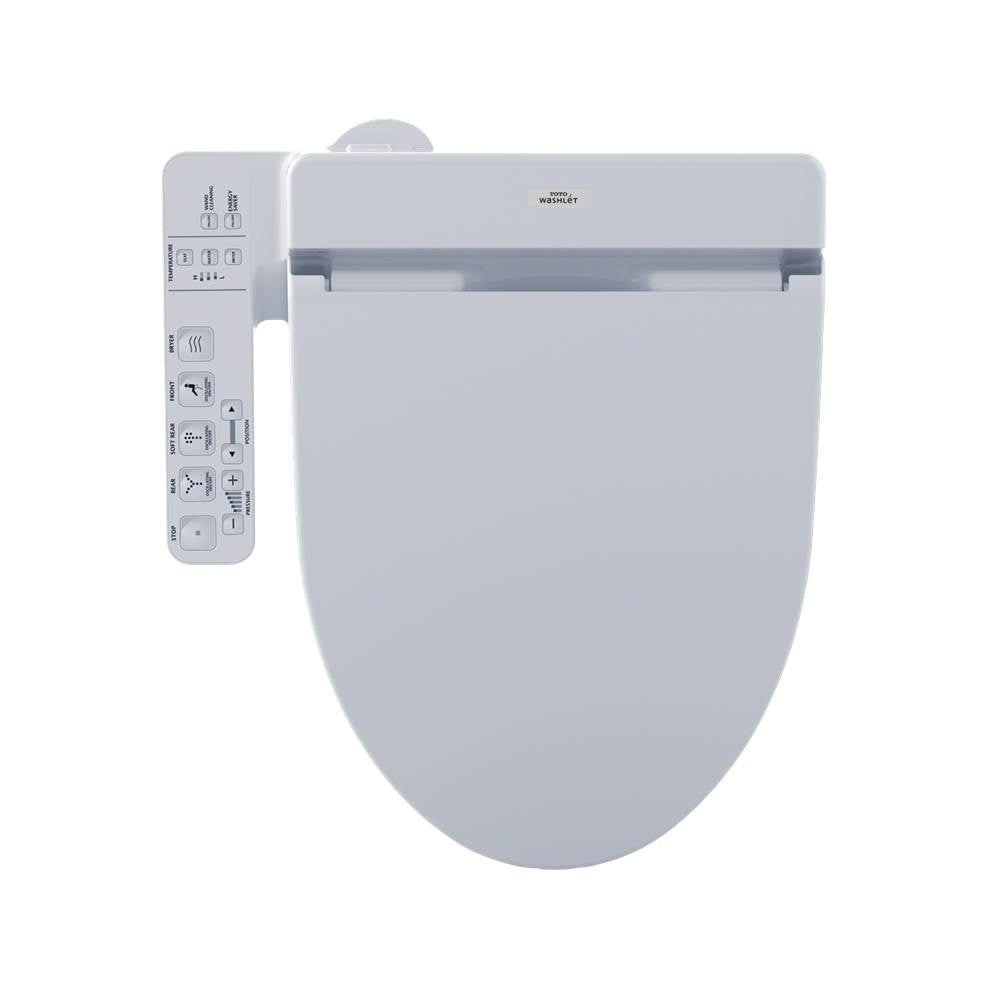 Toto C100 Washlet + Ready Electronic Bidet Toilet Seat With Premist™, Elongated, Cotton White