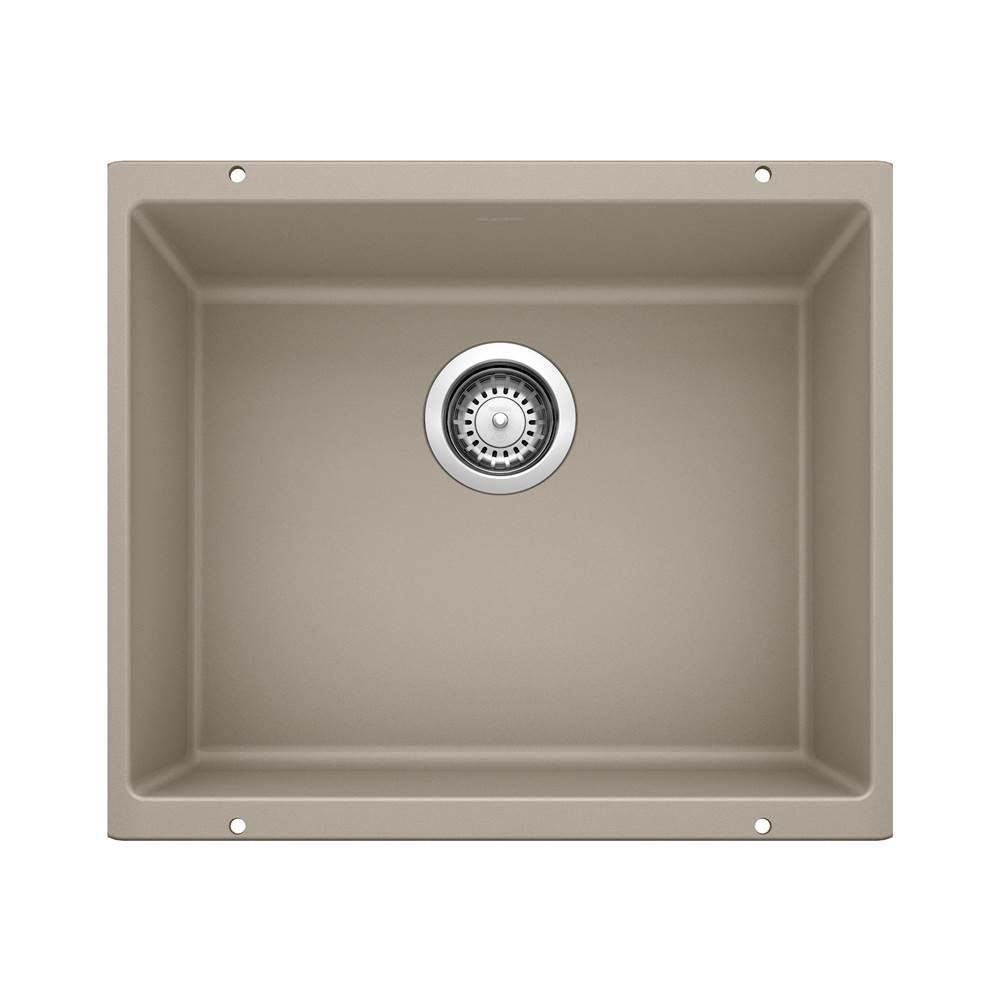 Precis SILGRANIT 21" Single Bowl Undermount Kitchen Sink - Cinder