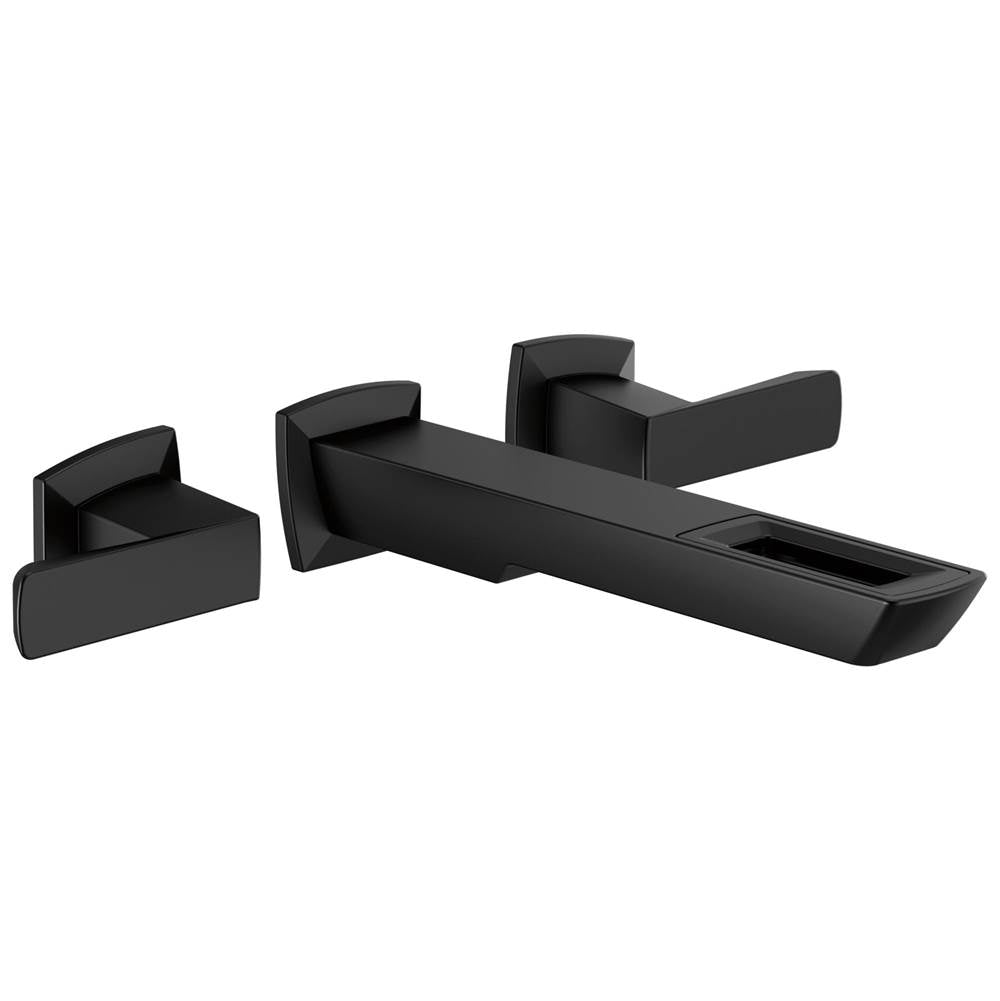 Vettis Two-Handle Wall Mount Lavatory Faucet With Open-Flow Spout 1.2 GPM