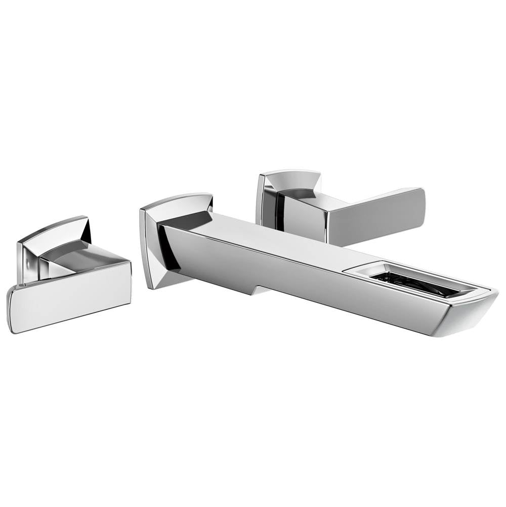 Vettis Two-Handle Wall Mount Lavatory Faucet With Open-Flow Spout 1.2 GPM