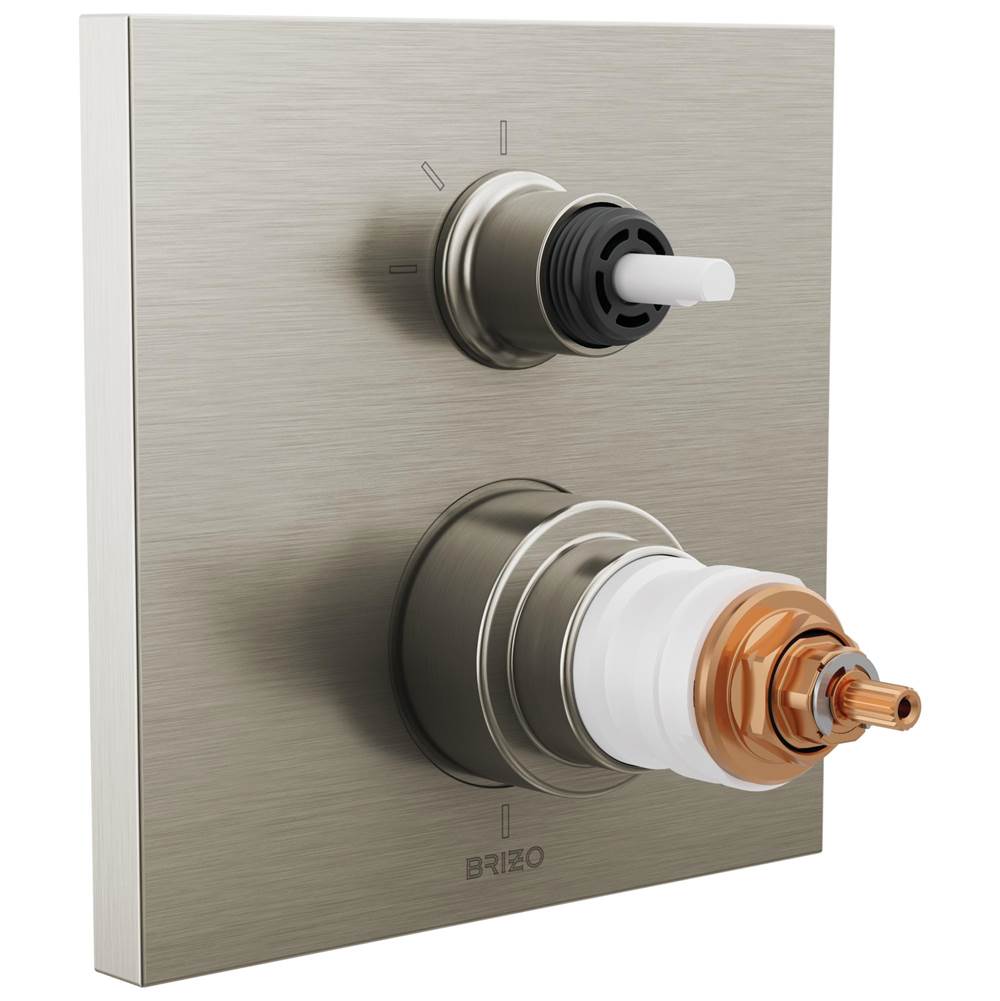 Frank Lloyd Wright TempAssure Thermostatic Valve with 3-Function Integrated Diverter Trim - Less Handles