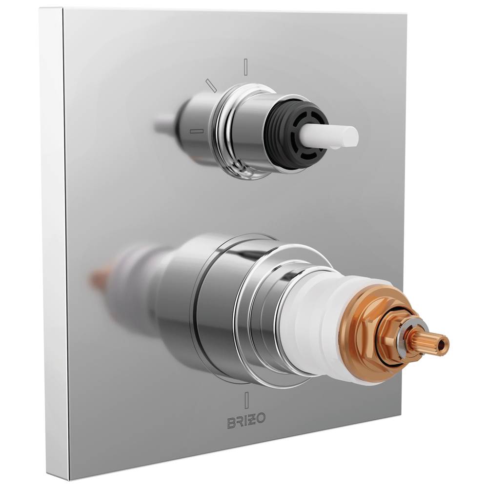 Frank Lloyd Wright TempAssure Thermostatic Valve with 3-Function Integrated Diverter Trim - Less Handles