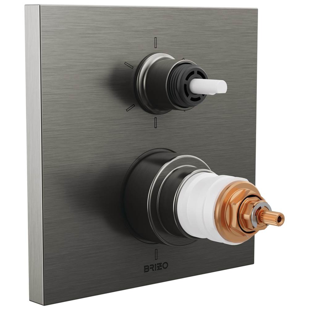 Frank Lloyd Wright TempAssure Thermostatic Valve with 6-Function Integrated Diverter Trim - Less Handles