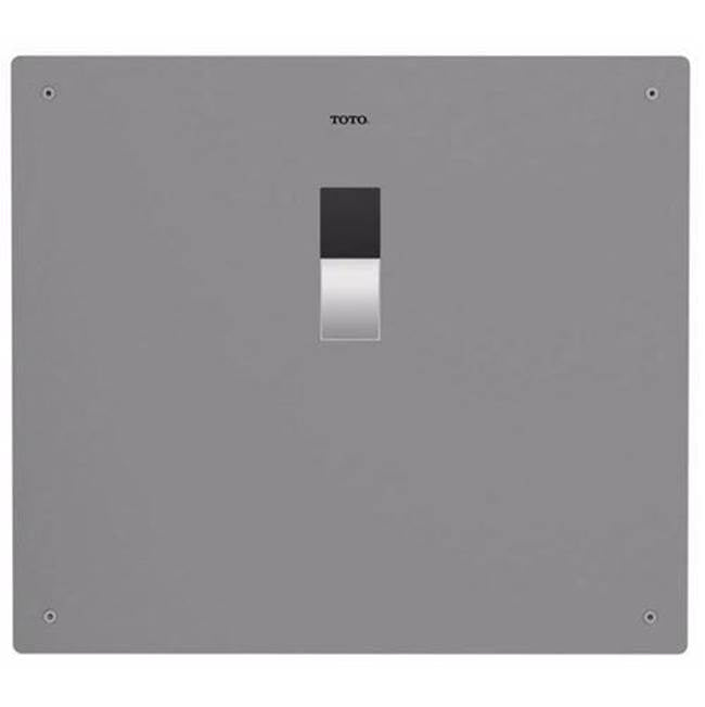 Toto Ecopower Touchless 1.28 Gpf Toilet Flushometer Valve With 14 X 12 Cover Plate And Vacuum Breaker Set For Top Spud, Stainless Steel