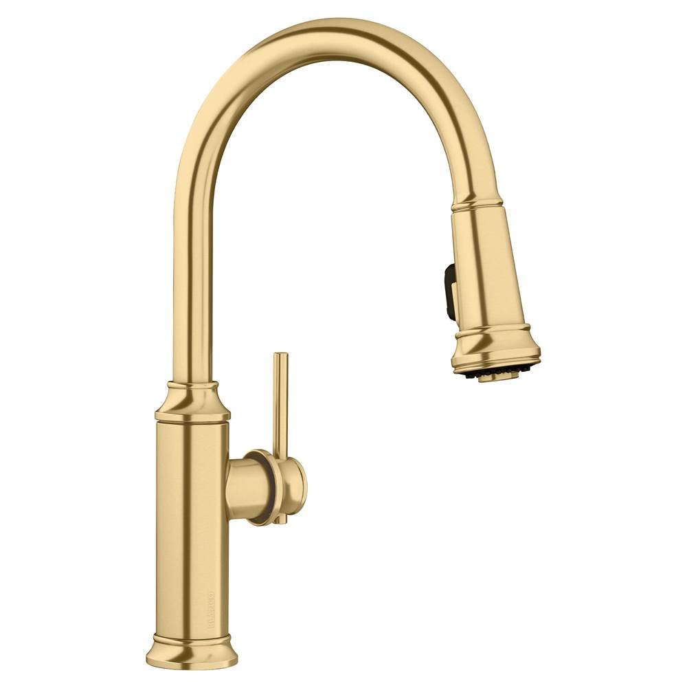 Empressa High Arc Pull-Down Dual-Spray Kitchen Faucet - Matte Black