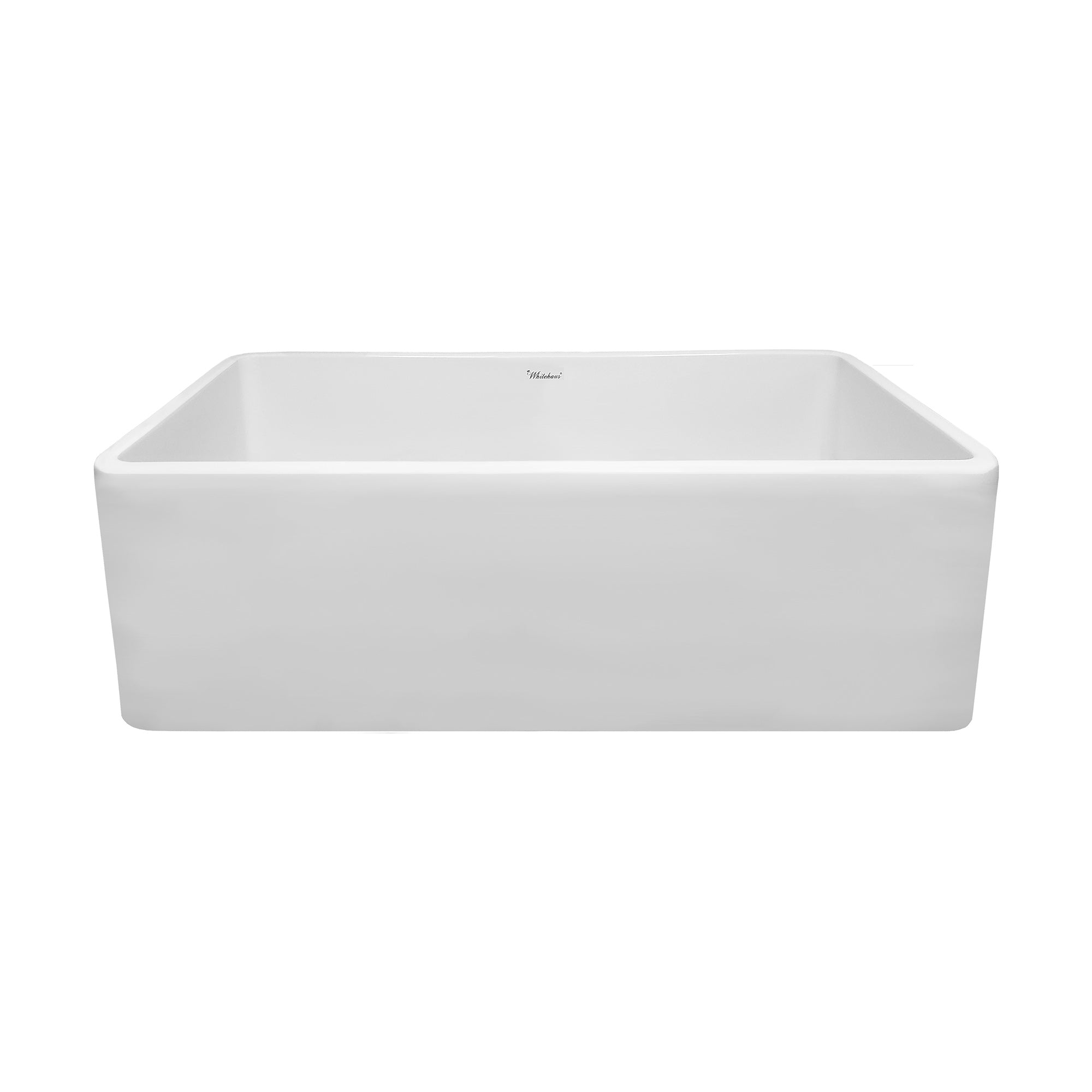 Farmhaus Fireclay Duet Series Reversible Sink with Smooth Front Apron