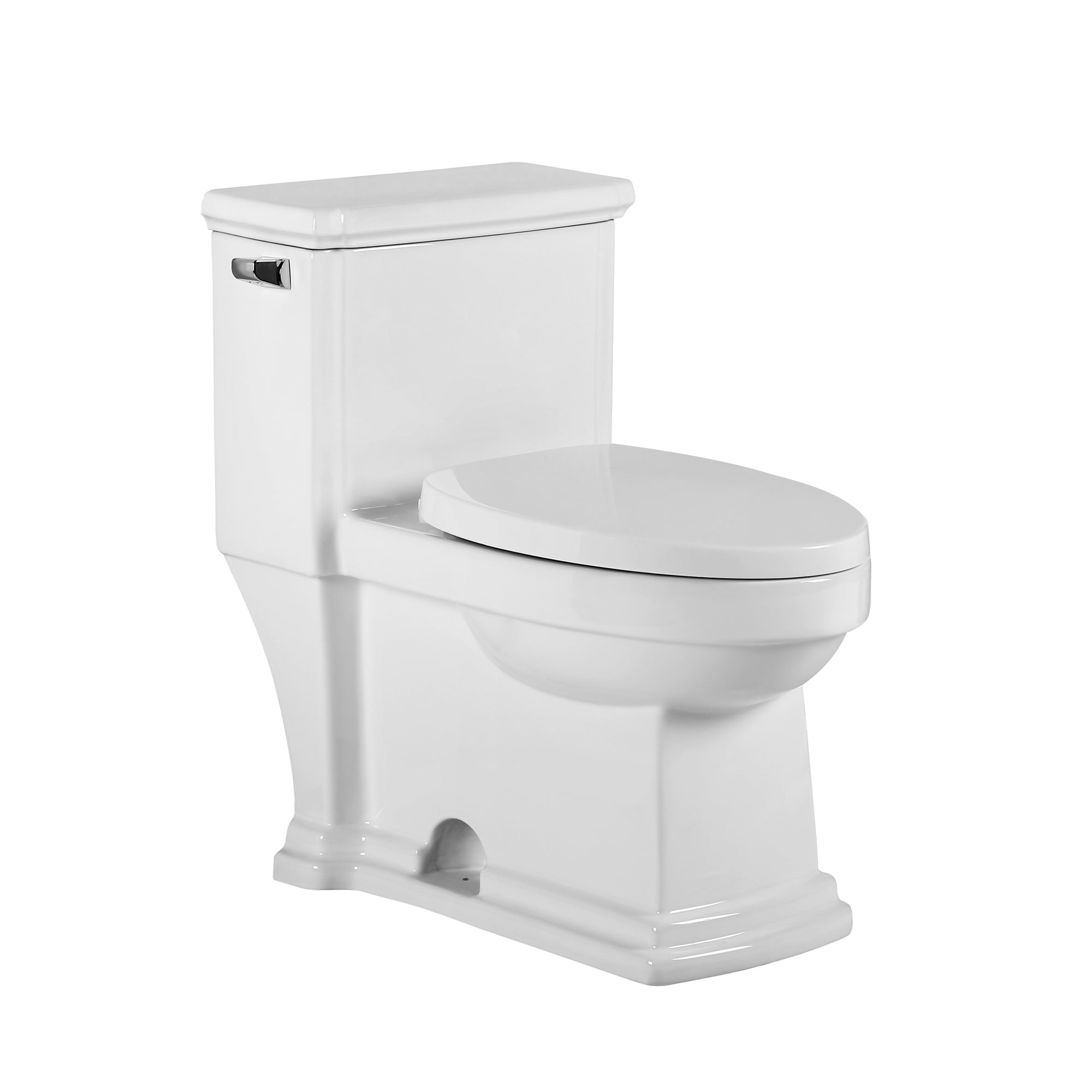 Magic Flush Eco-Friendly One Piece Single Flush Toilet with Elongated Bowl, and a 1.28 GPF capacity
