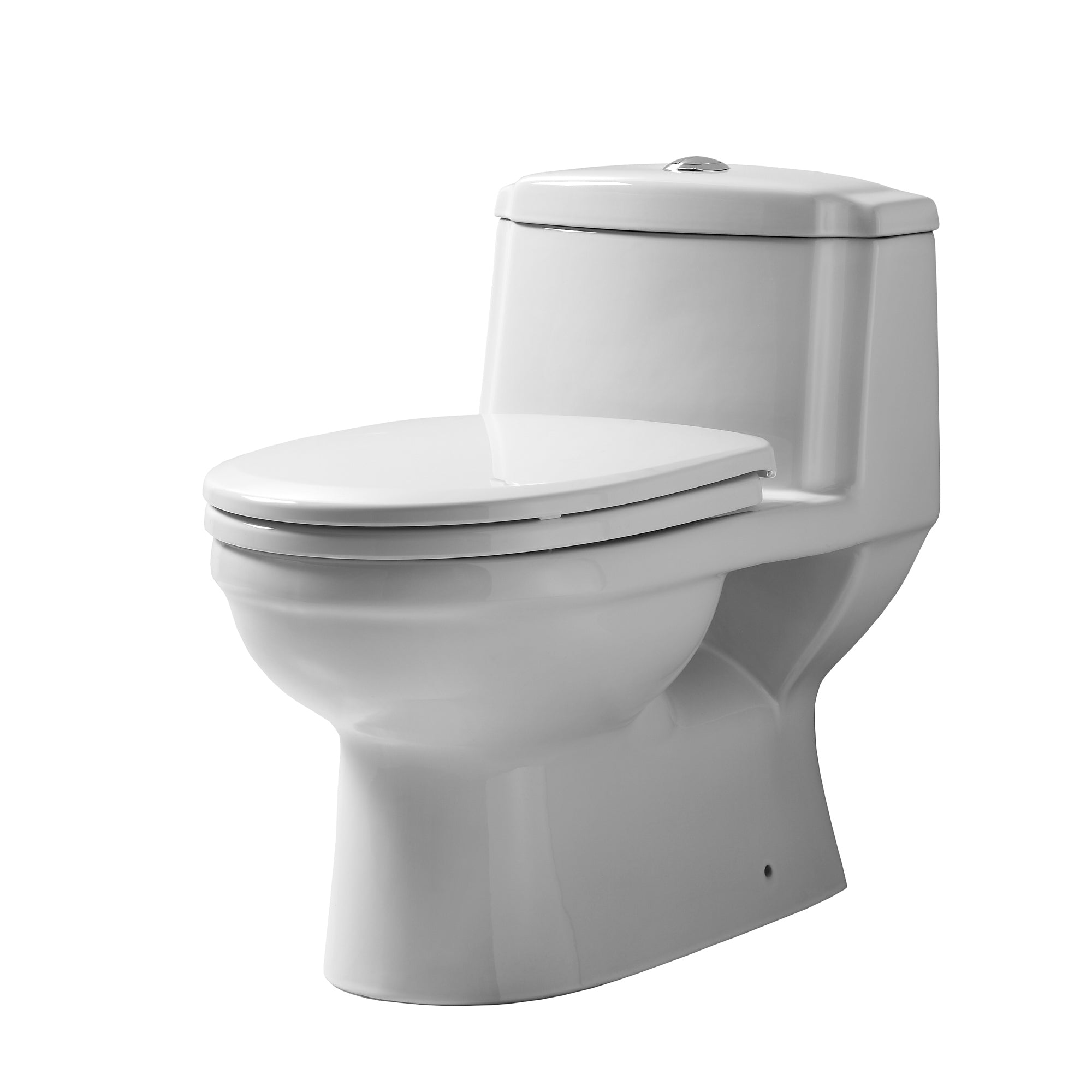 Magic Flush Eco-Friendly One Piece Toilet with a Siphonic Action Dual Flush System, Elongated Bowl, 1.6/1.1 GPF and WaterSense Certified