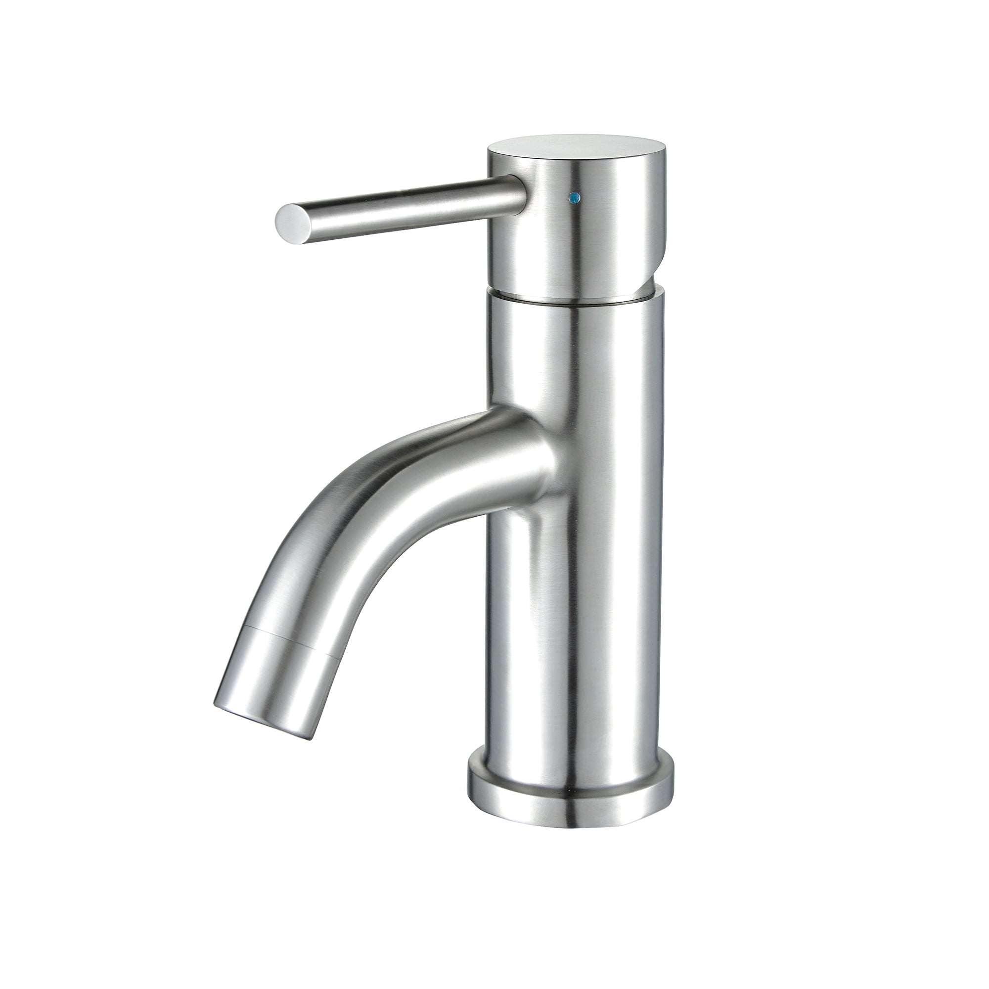 Waterhaus Solid Stainless Steel, Single Hole, Single Lever Lavatory Faucet with Matching Pop-up Waste