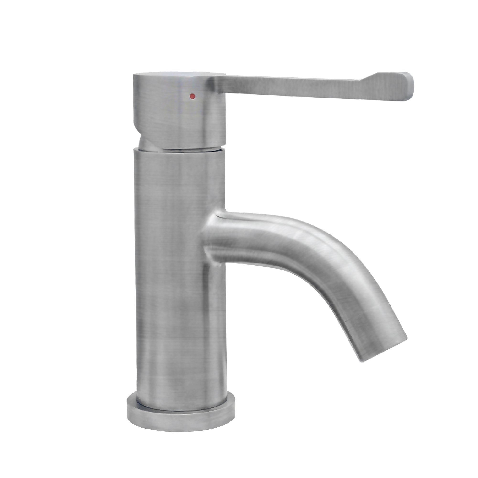 Waterhaus Solid Stainless Steel, single hole, extended single lever lavatory faucet