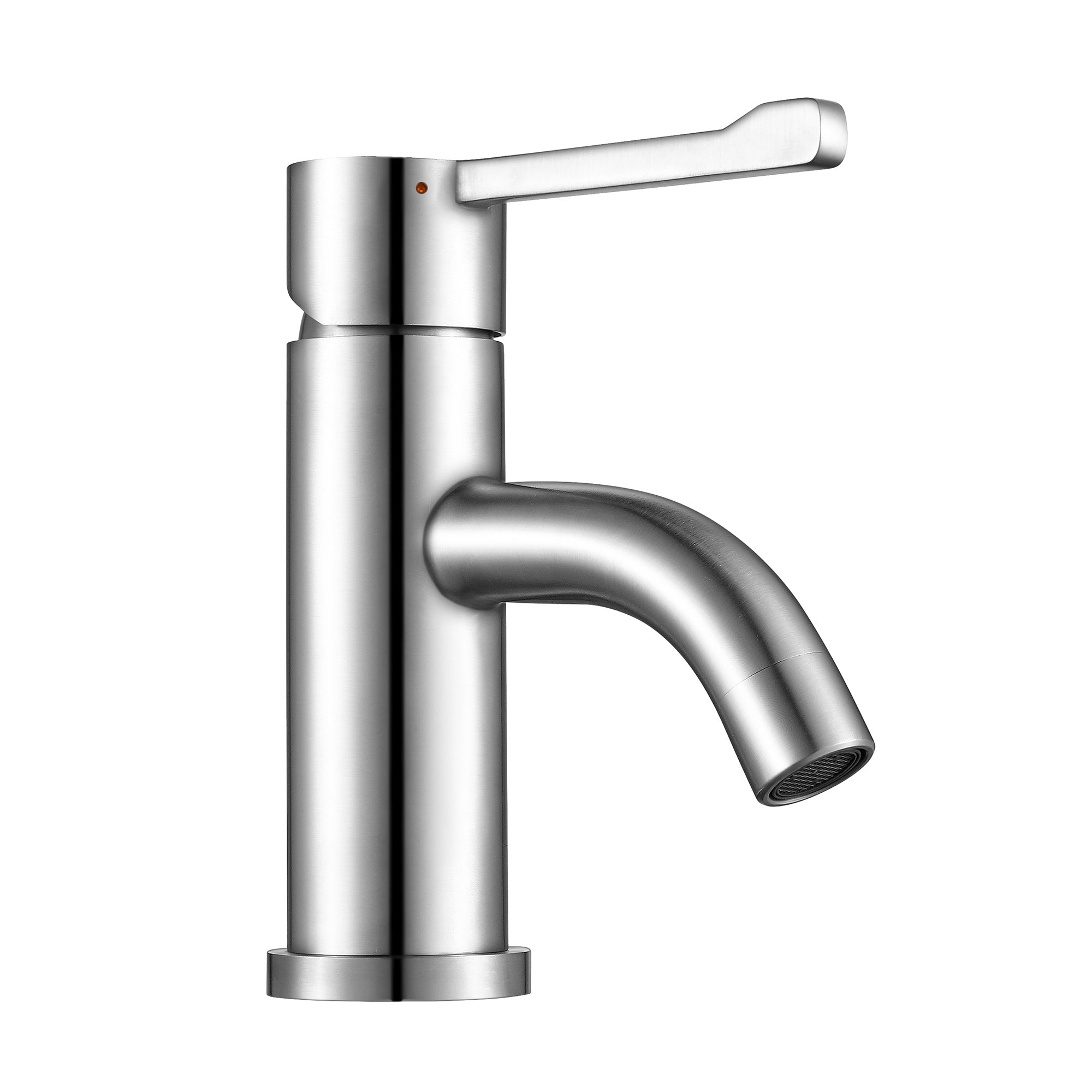 Waterhaus Solid Stainless Steel, single hole, extended single lever lavatory faucet