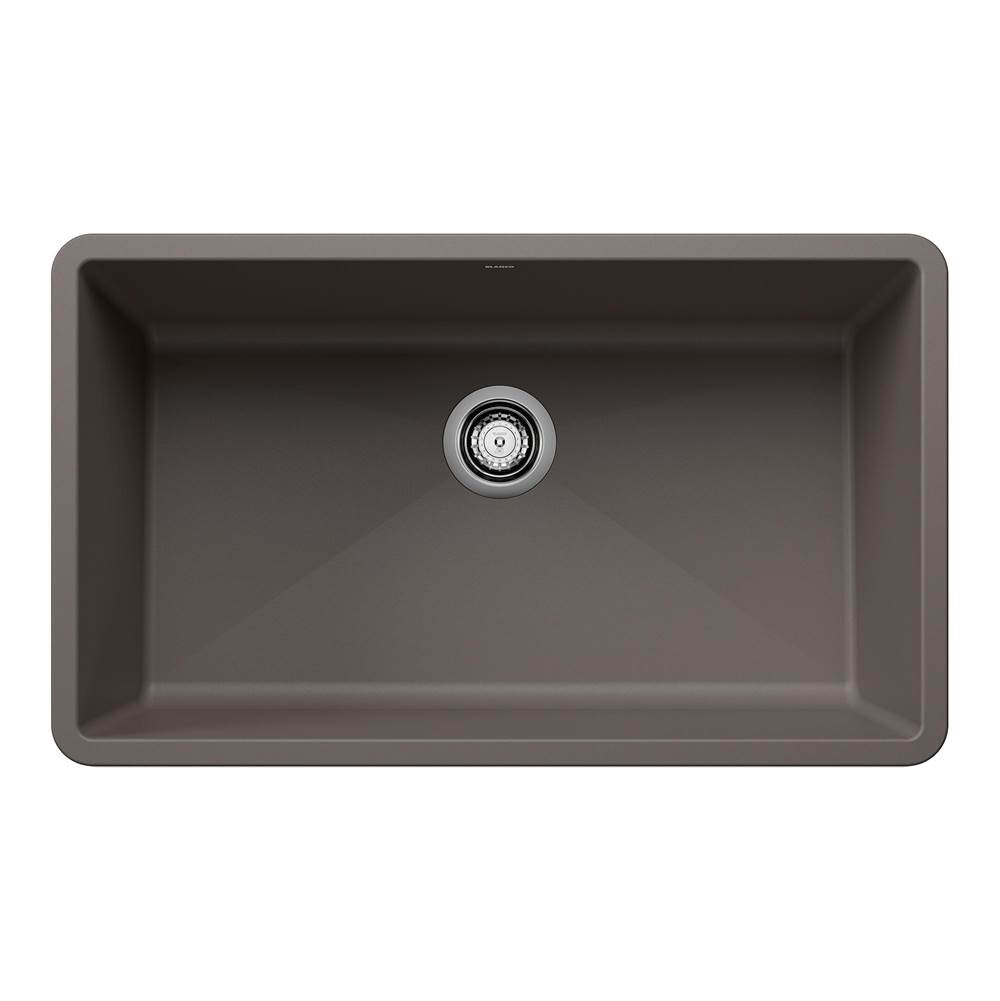 Precis SILGRANIT 32" Super Single Undermount Kitchen Sink - Volcano Gray