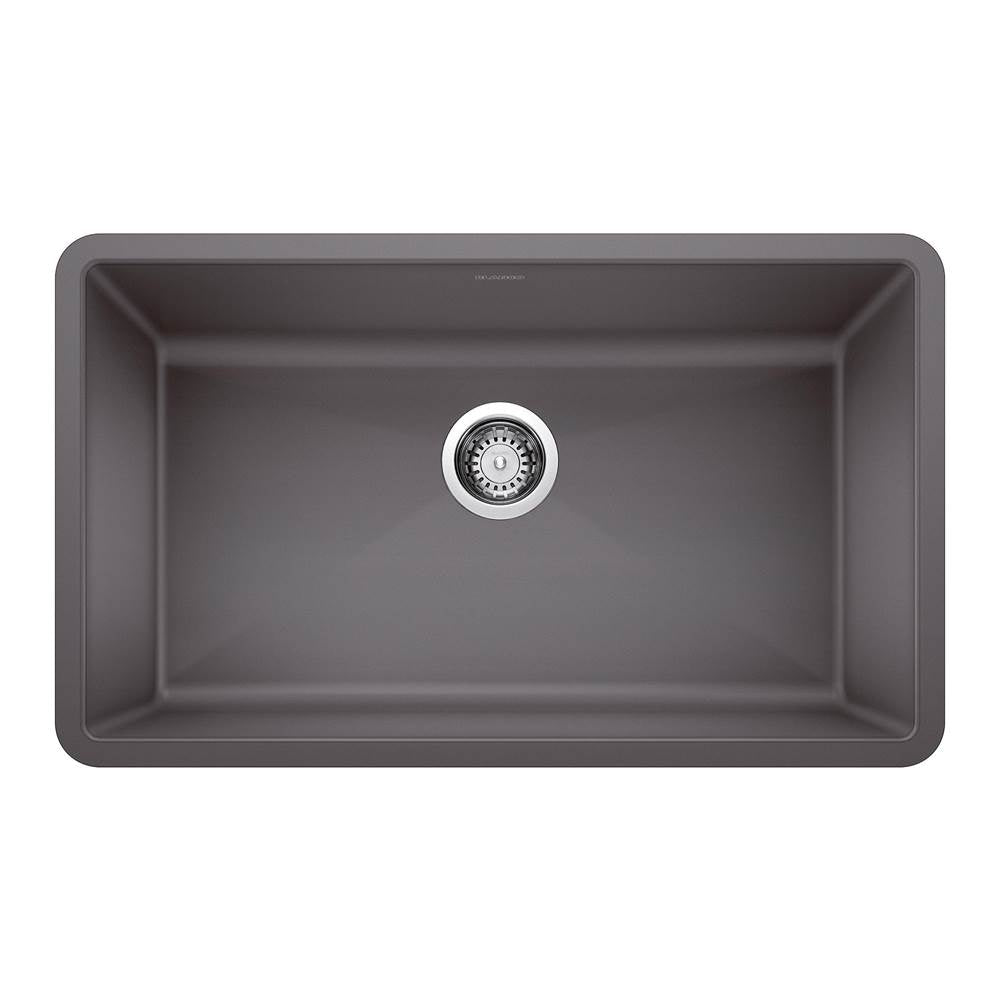 Precis SILGRANIT 32" Super Single Undermount Kitchen Sink - Coal Black