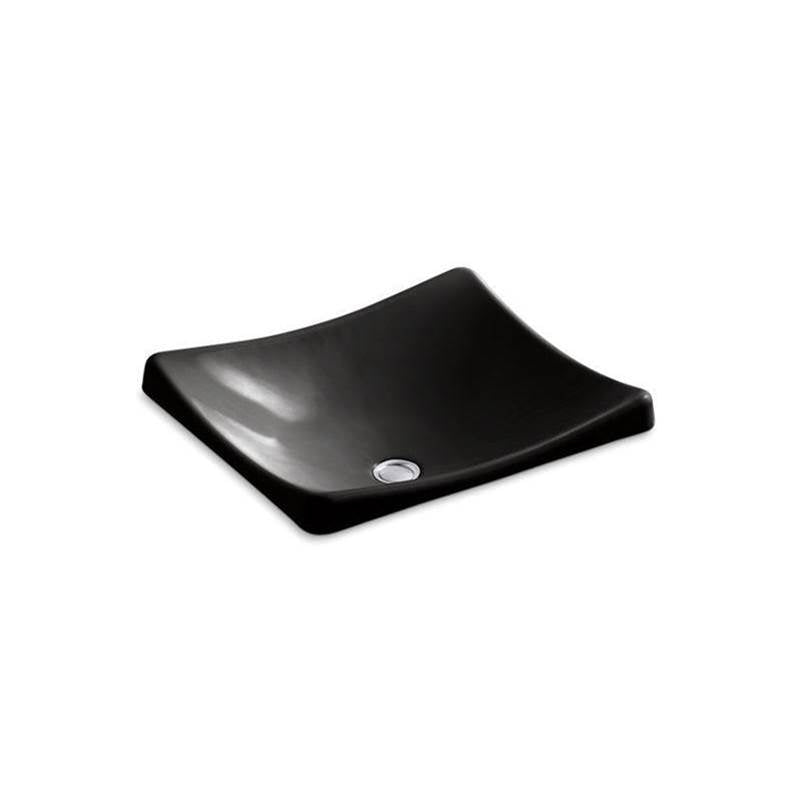 DemiLav 18-1/4" rectangular vessel bathroom sink, no overflow