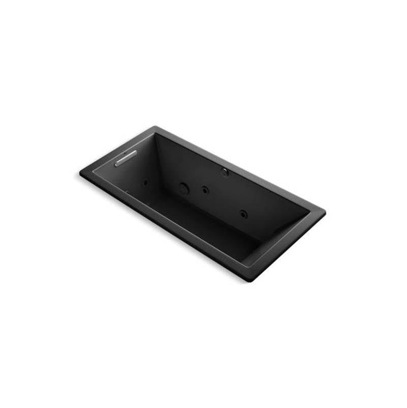 Underscore 66" x 32" drop-in heated whirlpool bath