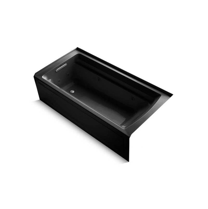 Archer 72" x 36" alcove whirlpool bath with alcove, left drain