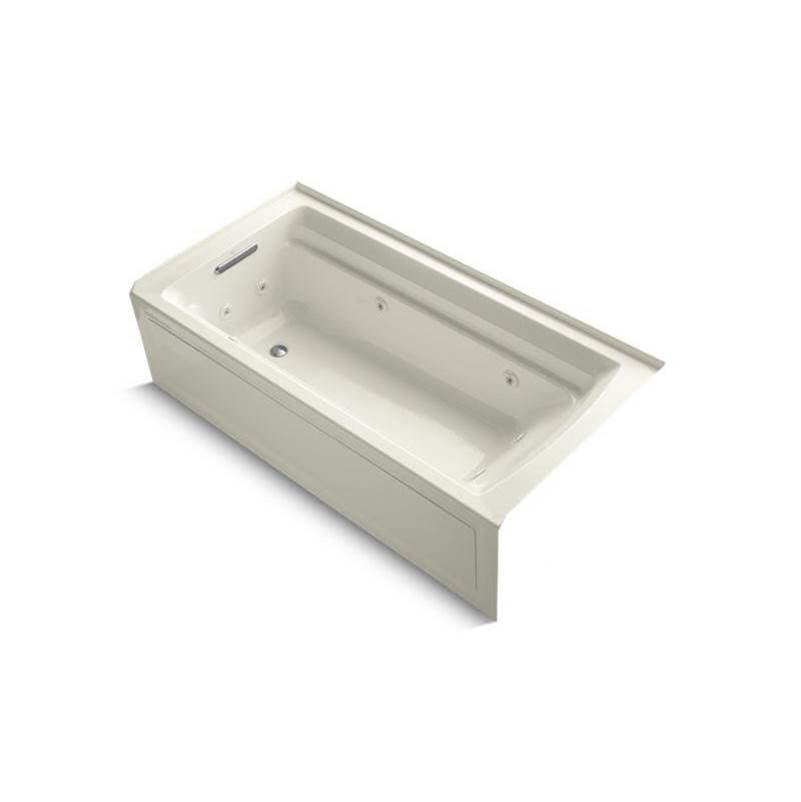 Archer 72" x 36" alcove whirlpool bath with alcove, left drain