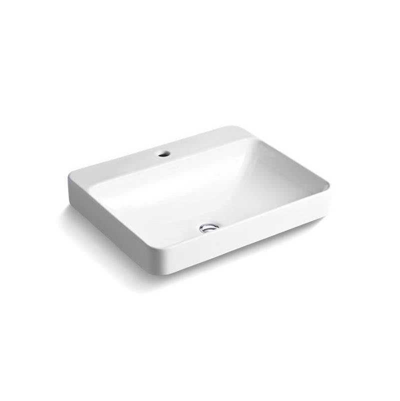 Vox 23" rectangular vessel bathroom sink