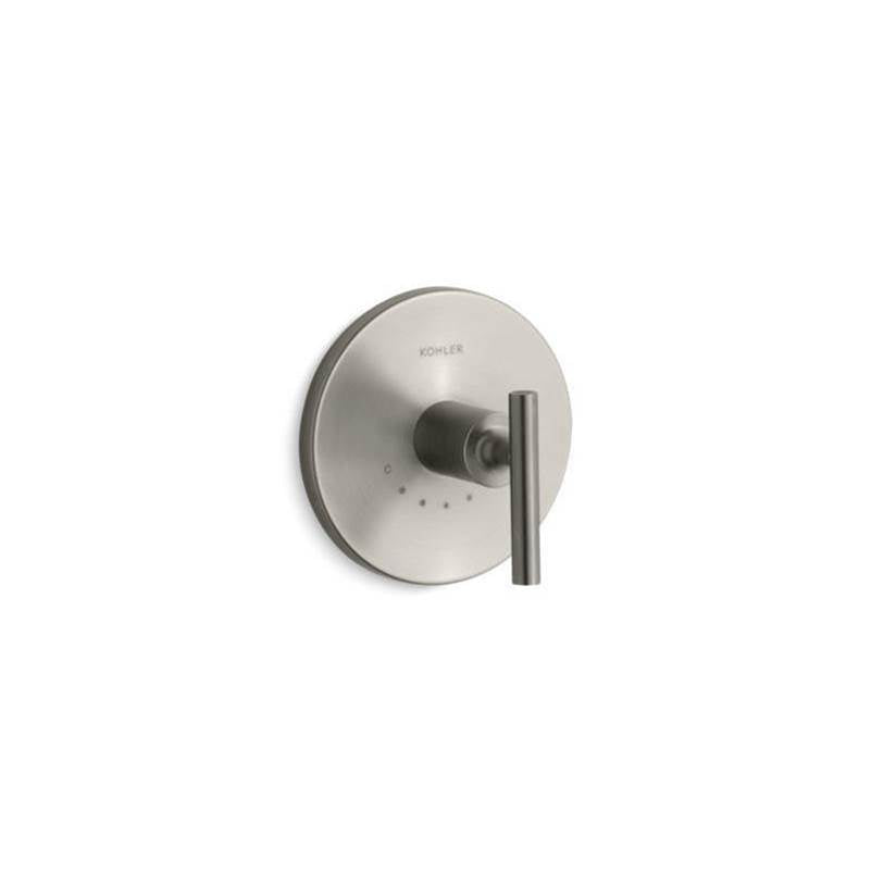 Purist MasterShower temperature control valve trim with lever handle