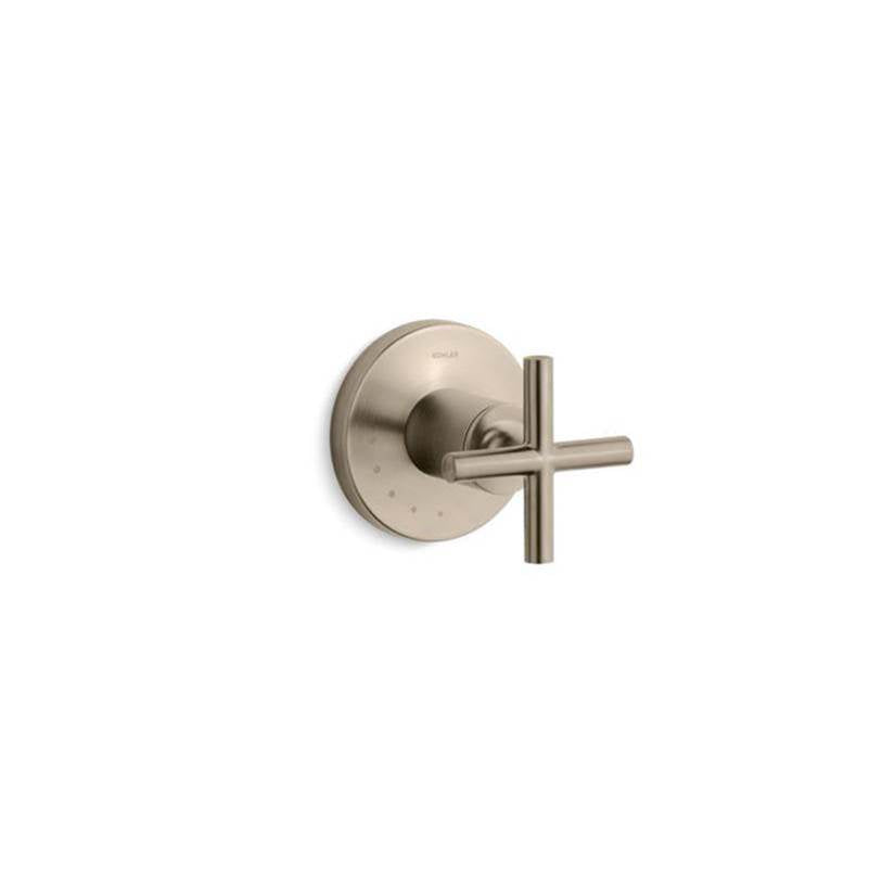 Purist MasterShower volume control valve trim with cross handle