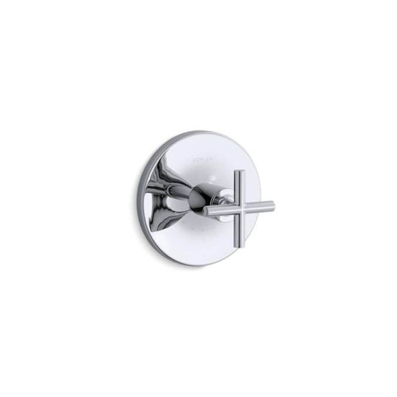Purist MasterShower temperature control valve trim with cross handle