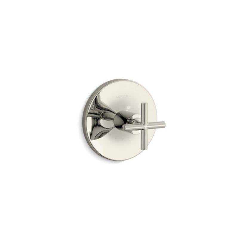 Purist MasterShower temperature control valve trim with cross handle