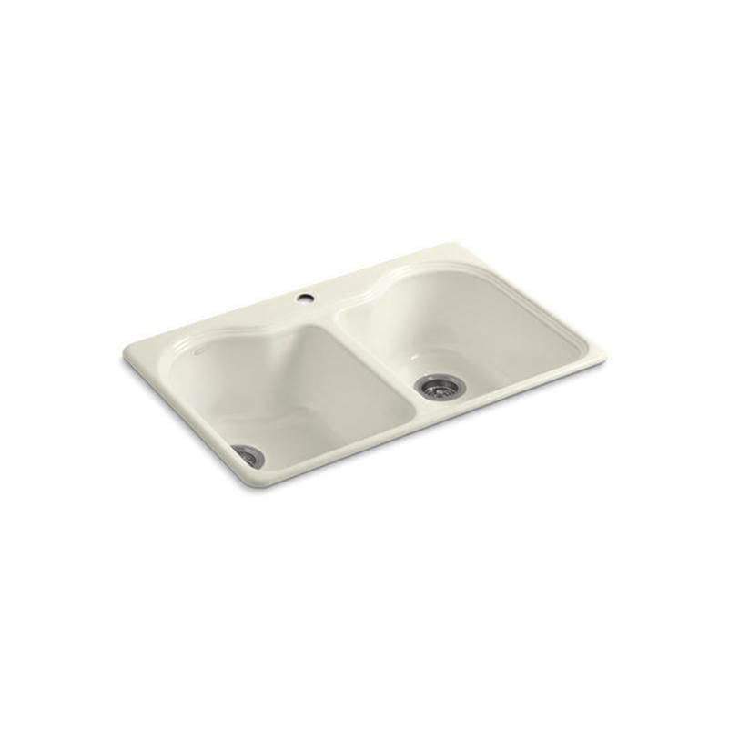 Hartland 33" top-mount double-bowl kitchen sink