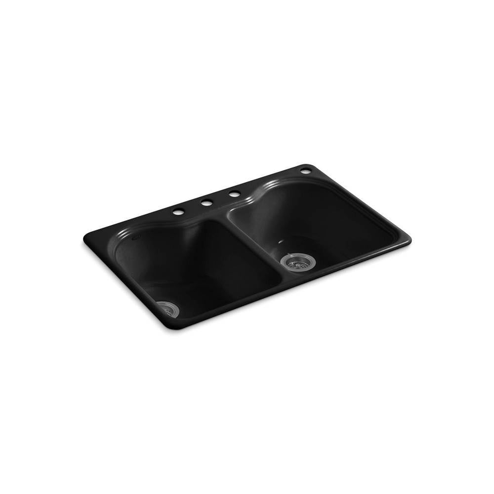 Hartland 33" top-mount double-bowl kitchen sink