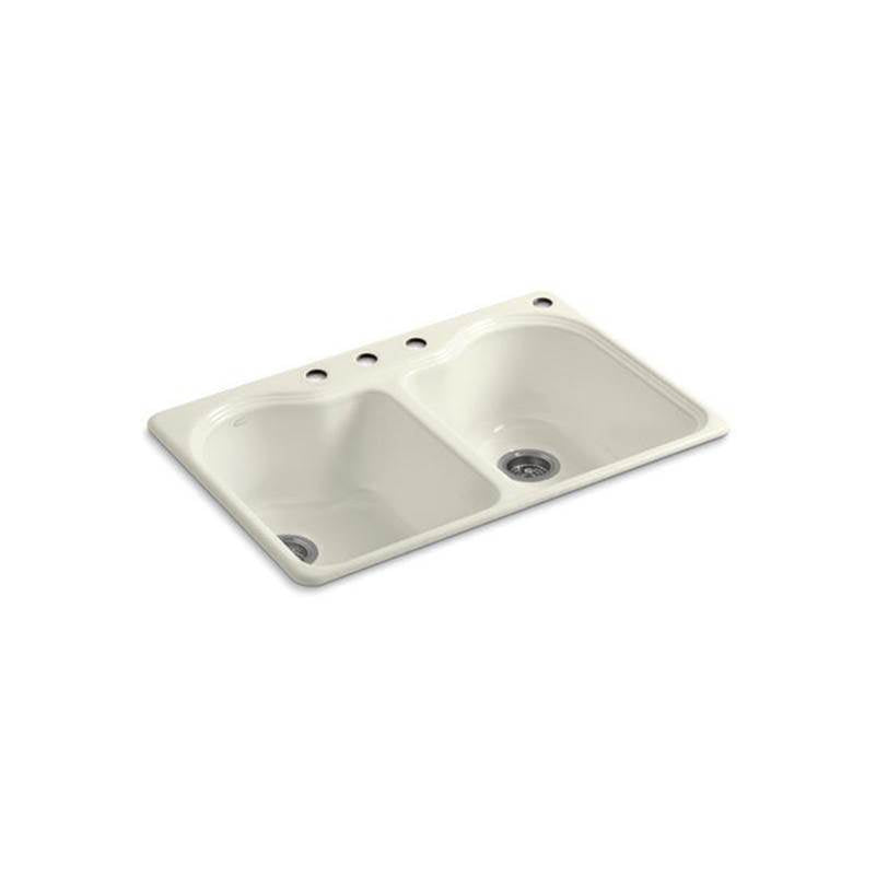 Hartland 33" top-mount double-bowl kitchen sink