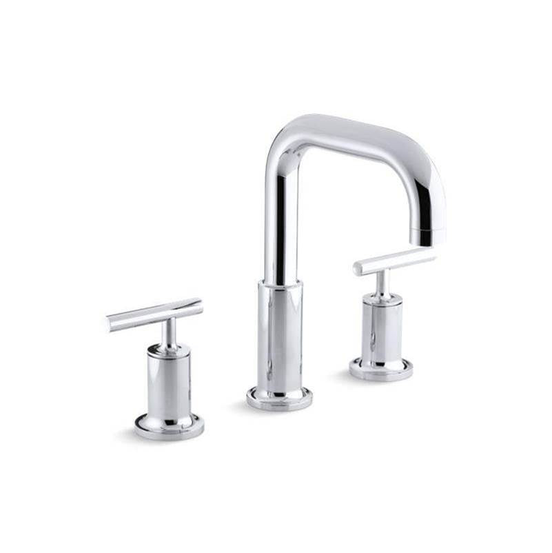 Purist Deck-mount bath faucet trim with Lever handles